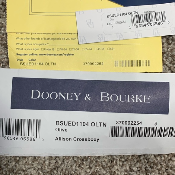 Dooney & Bourke Suede Allison Crossbody in Olive - Picture 13 of 16